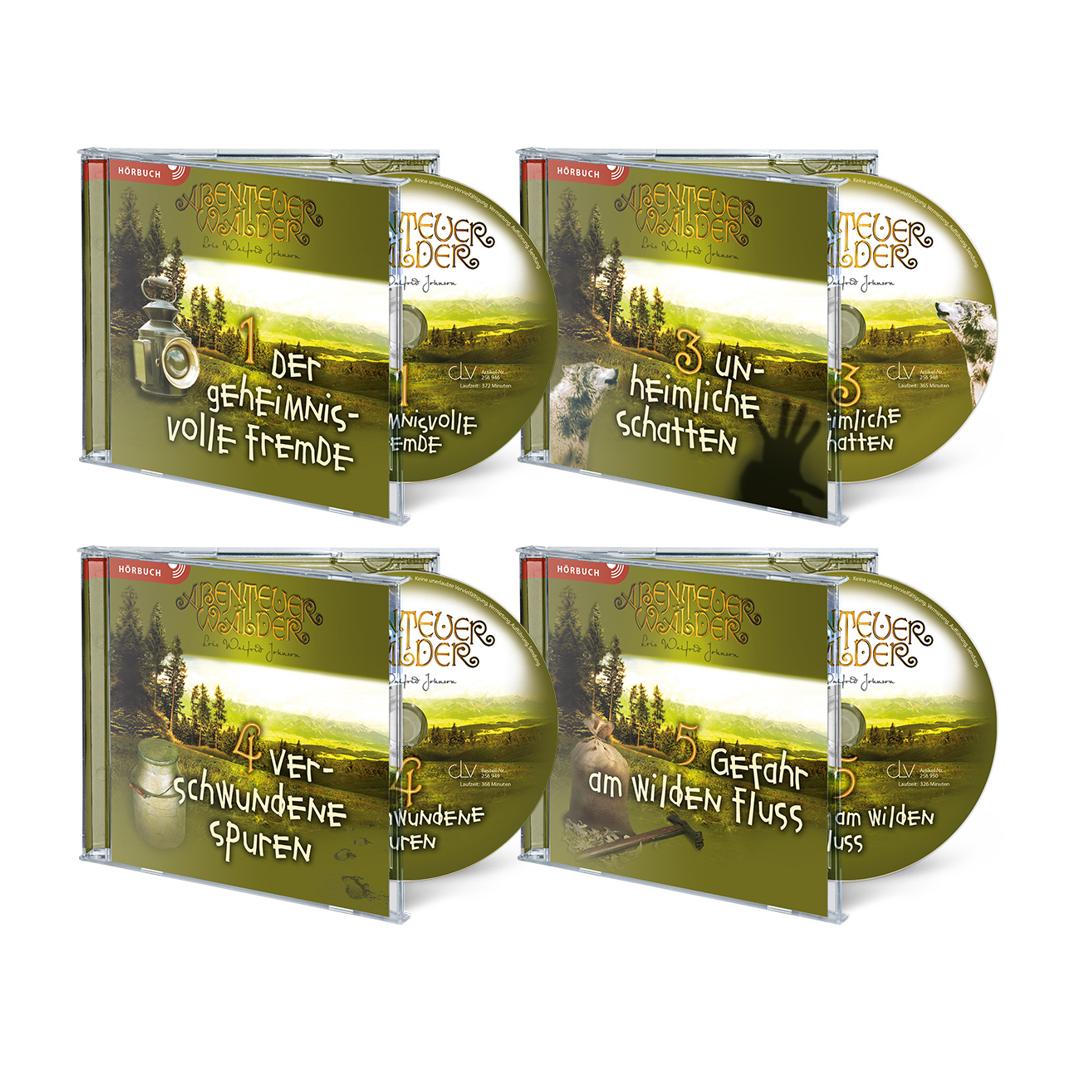 Restposten-Paket »Abenteuerwälder« (4 CDs im Paket) - Lois Walfrid Johnson CLV Verlag